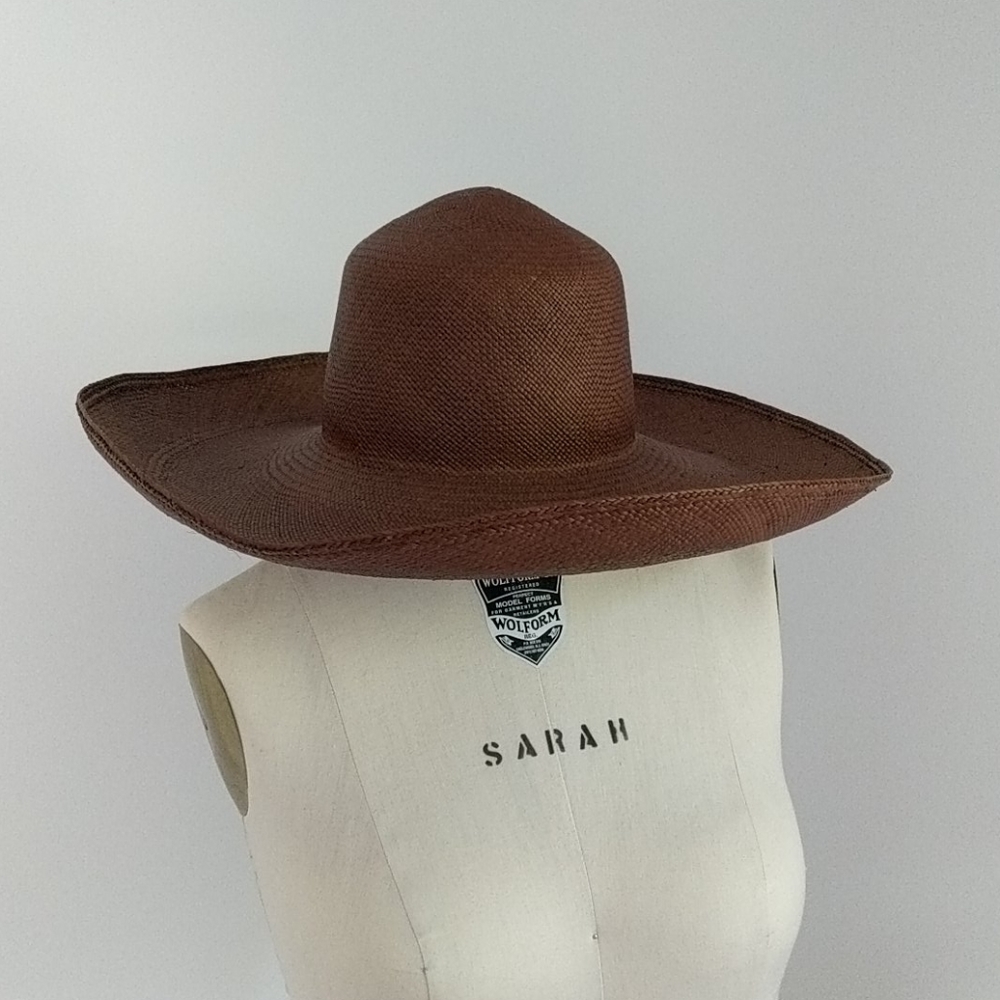 J. Crew brown straw hat.